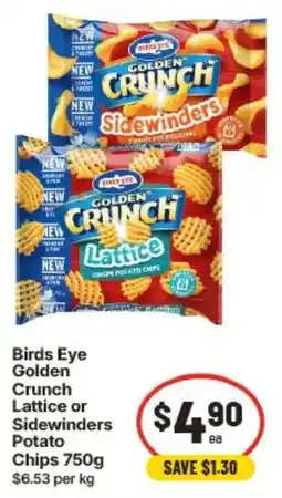 IGA Birds Eye Golden Crunch Lattice or Sidewinders Potato Chips offer