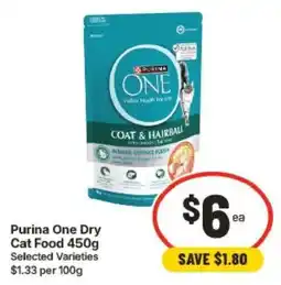 IGA Purina One Dry Cat Food offer