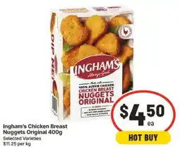 IGA Ingham's Chicken Breast Nuggets Original offer