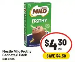 IGA Nestlé Milo Frothy Sachets offer