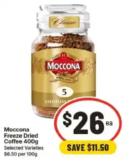IGA Moccona Freeze Dried Coffee offer