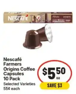 IGA Nescafe Farmers Origins Coffee Capsules offer