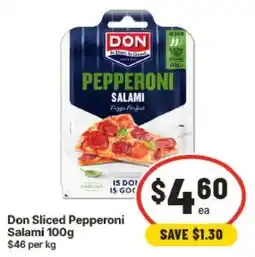 IGA Don Sliced Pepperoni Salami offer