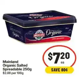 IGA Mainland Organic Salted Spreadable offer