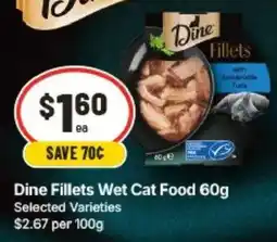 IGA Dine Fillets Wet Cat Food offer
