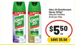IGA Glen 20 Disinfectant Spray offer