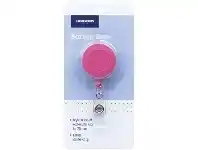 Officeworks J.Burrows Badge Reel Pink offer