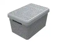 Officeworks Ezy Storage Mode Large Storage Basket 17.3L Grey offer