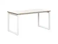 Officeworks Stilford S2 Pro Version 1 Desk 1500 x 750mm White/Oak/White offer