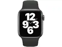 Officeworks Apple Watch SE 40mm GPS + Cellular Space Grey Black Band offer
