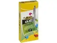 Officeworks BIC Clic Retractable Ballpoint Pens Black 10 Pack offer