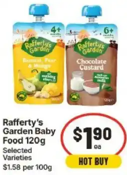 IGA Rafferty's Garden Baby Food offer