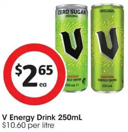 Coles V Energy Drink offer