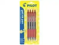 Officeworks Pilot G-2 Fine Retractable Gel Pens Red 4 Pack offer