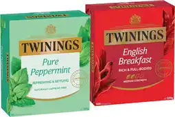 IGA Twinings Tea Bags 80‑100 Pack Selected Varieties offer