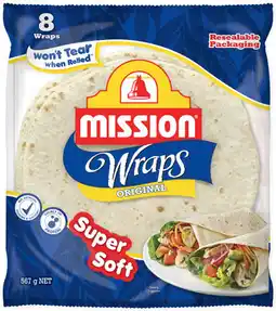 IGA Mission Wraps 6‑8 Pack Selected Varieties offer