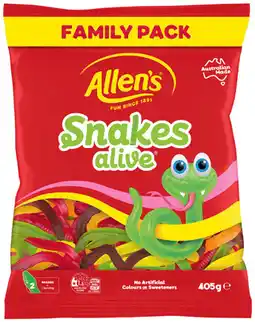 IGA Allen’s Lollies Family‑420g Selected Varieties offer