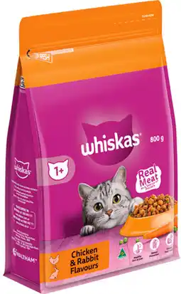 IGA Whiskas Dry Cat Food Selected Varieties offer