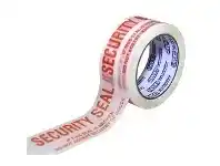 Officeworks Stylus 48mm x 66m Packaging Tape Security Seal Red on White offer