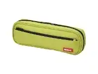 Officeworks Lihit Lab Twin Zip Tube Multi Compartment Pencil Case Lime offer