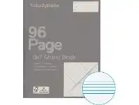 Officeworks Studymate 9x7" 70gsm 9 Stave Music Book 96 Page offer