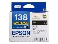 Officeworks Epson 138 High Capacity Ink Cartridge Black 2 Pack offer