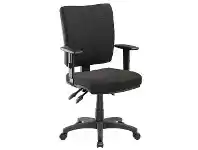 Officeworks Pago Flash II Deluxe Heavy-Duty Ergonomic Chair with Arms Black offer