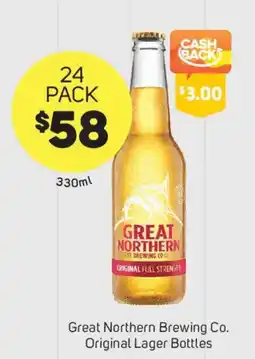 Foodland Great Northern Brewing Co. Original Lager Bottles offer
