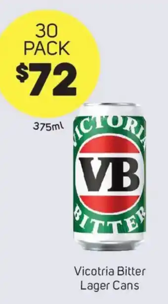 Vicotria Bitter Lager Cans