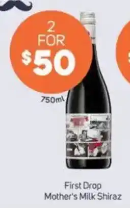 Foodland First Drop Mother's Milk Shiraz offer
