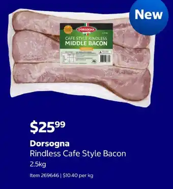 Dorsogna Rindless Cafe Style Bacon