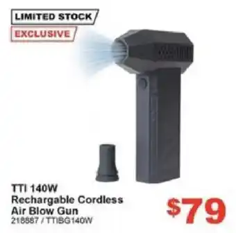 TTI 140W Rechargeable Cordless Air Blow Gun