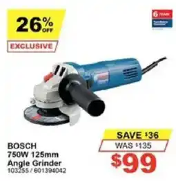 Total Tools Bosch 750W 125mm Angle Grinder offer