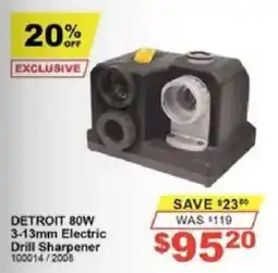 Total Tools Detroit 80W 3-13mm Electric Drill Sharpener offer