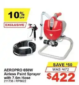Total Tools Aeropro 650W Airless Paint Sprayer offer