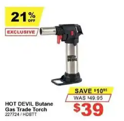 Total Tools Hot Devil Butane Gas Trade Torch offer
