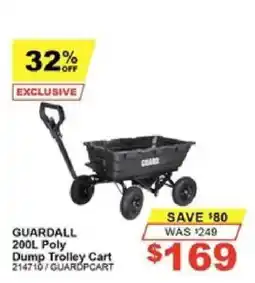 Total Tools Guardall 200L Poly Dump Trolley Cart offer