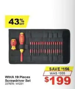 Total Tools Wiha 19 Pieces Screwdriver Set offer