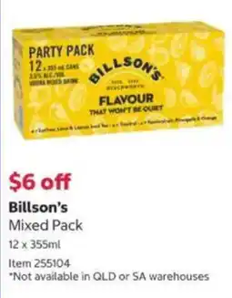 Costco Billson's Mixed Pack offer