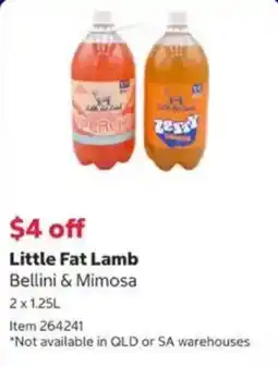 Costco Little Fat Lamb Bellini & Mimosa offer
