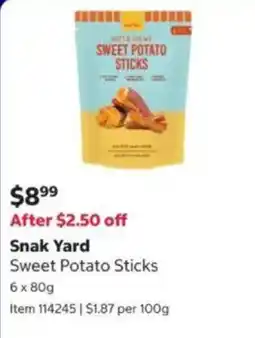 Costco Snak Yard Sweet Potato Sticks offer