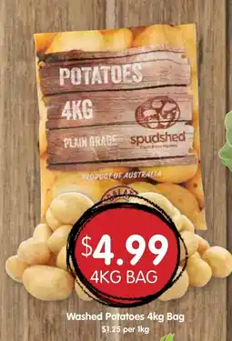 Spudshed Washed Potatoes 4kg Bag offer