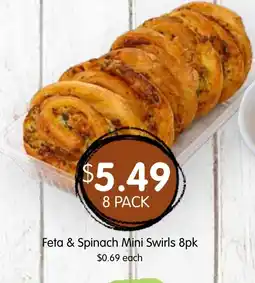 Spudshed Feta & Spinach Mini Swirls offer