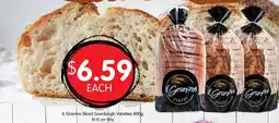 Spudshed IL Granino Sliced Sourdough Varieties offer