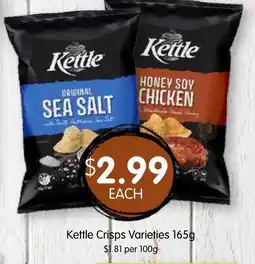 Spudshed Kettle Crisps Varieties offer