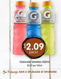 Spudshed Gatorade Varieties offer