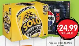 Spudshed Pepsi Max Or Solo offer