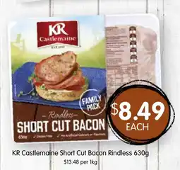 Spudshed KR Castlemaine Short Cut Bacon Rindless offer