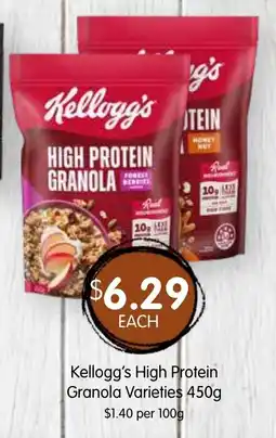Spudshed Kellogg's High Protein Granola Varieties offer