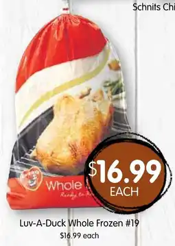 Spudshed Luv-A-Duck Whole Frozen #19 offer